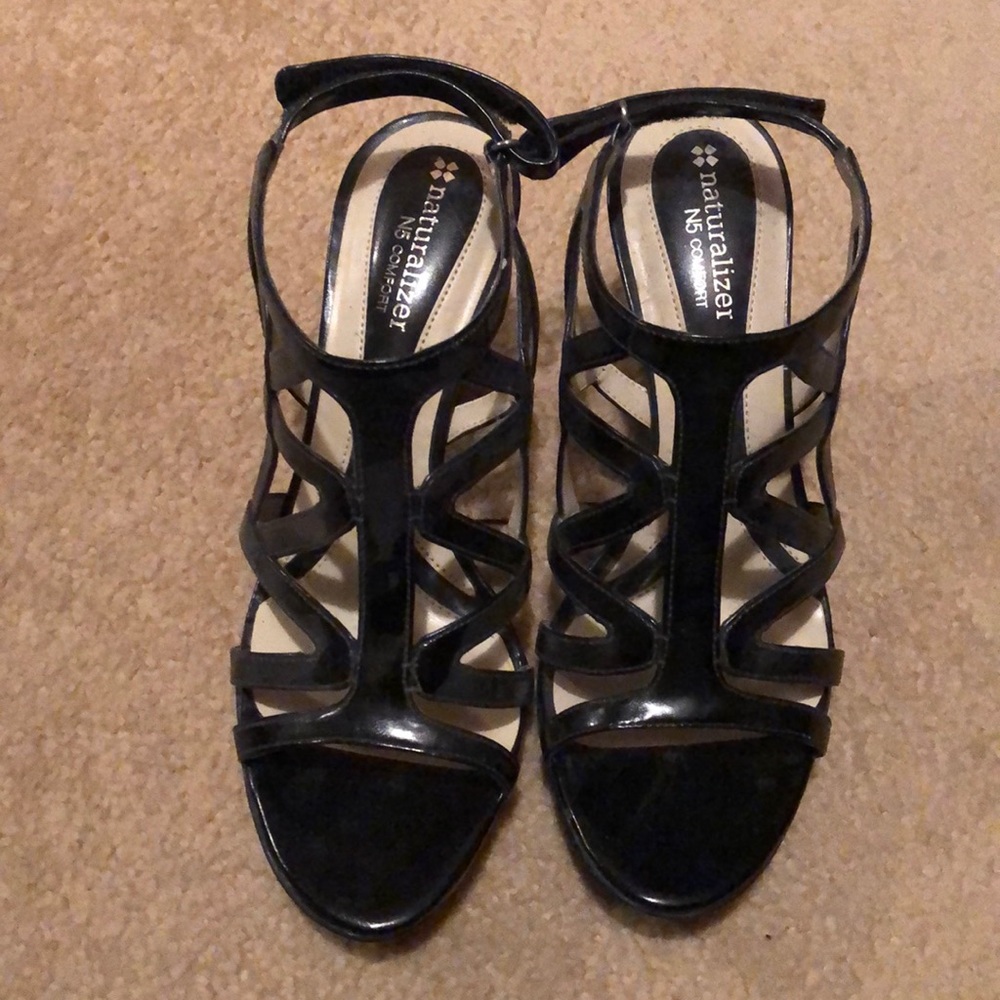 Women’s black dress sandals